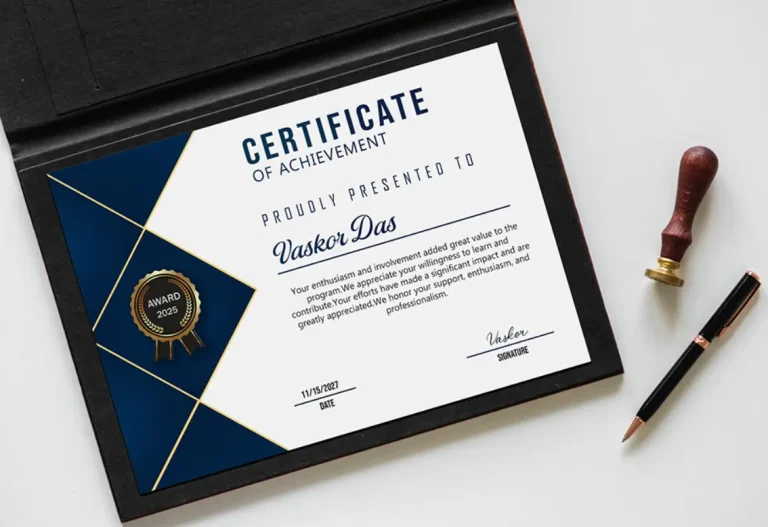 2 Free Modern Certificate PSD Mockups