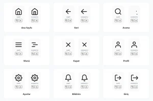 Mini Clean SVG Icon Set for UI UX Design