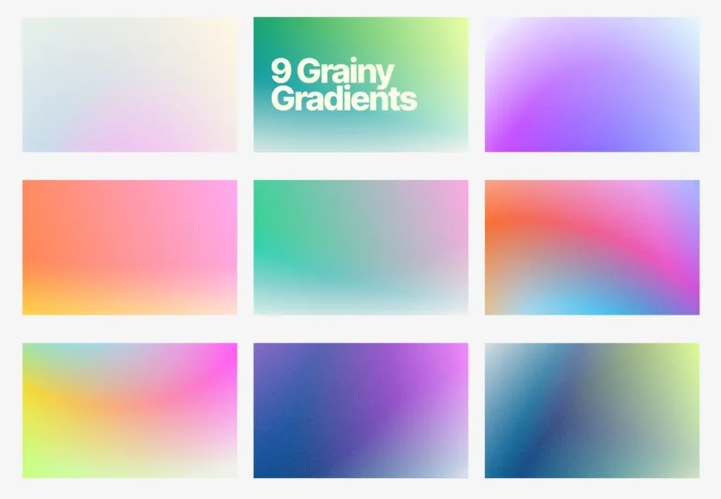 Grainy Gradient Pack 9 Free Textured Backgrounds
