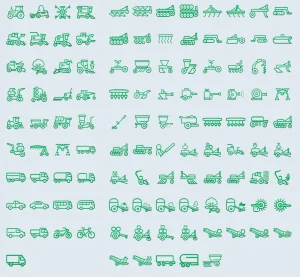 200+ Free Farm Mechanization Icons for Figma
