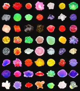 60+ Free Holographic 3D Blob Shapes for Figma