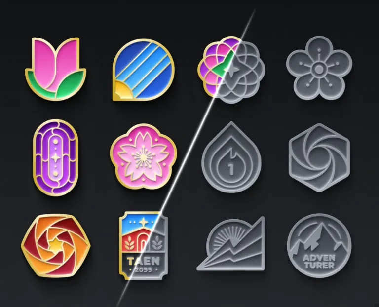 Editable Enamel Badges for Figma