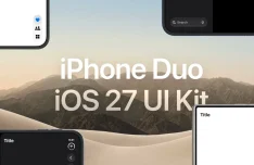 iPhone Duo iOS 27 UI Kit for Figma