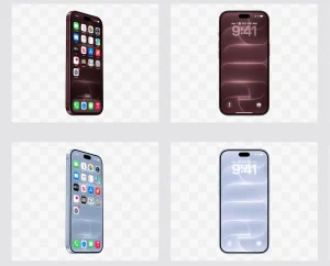 iPhone 18 Pro Figma Mockup in 3 Angles